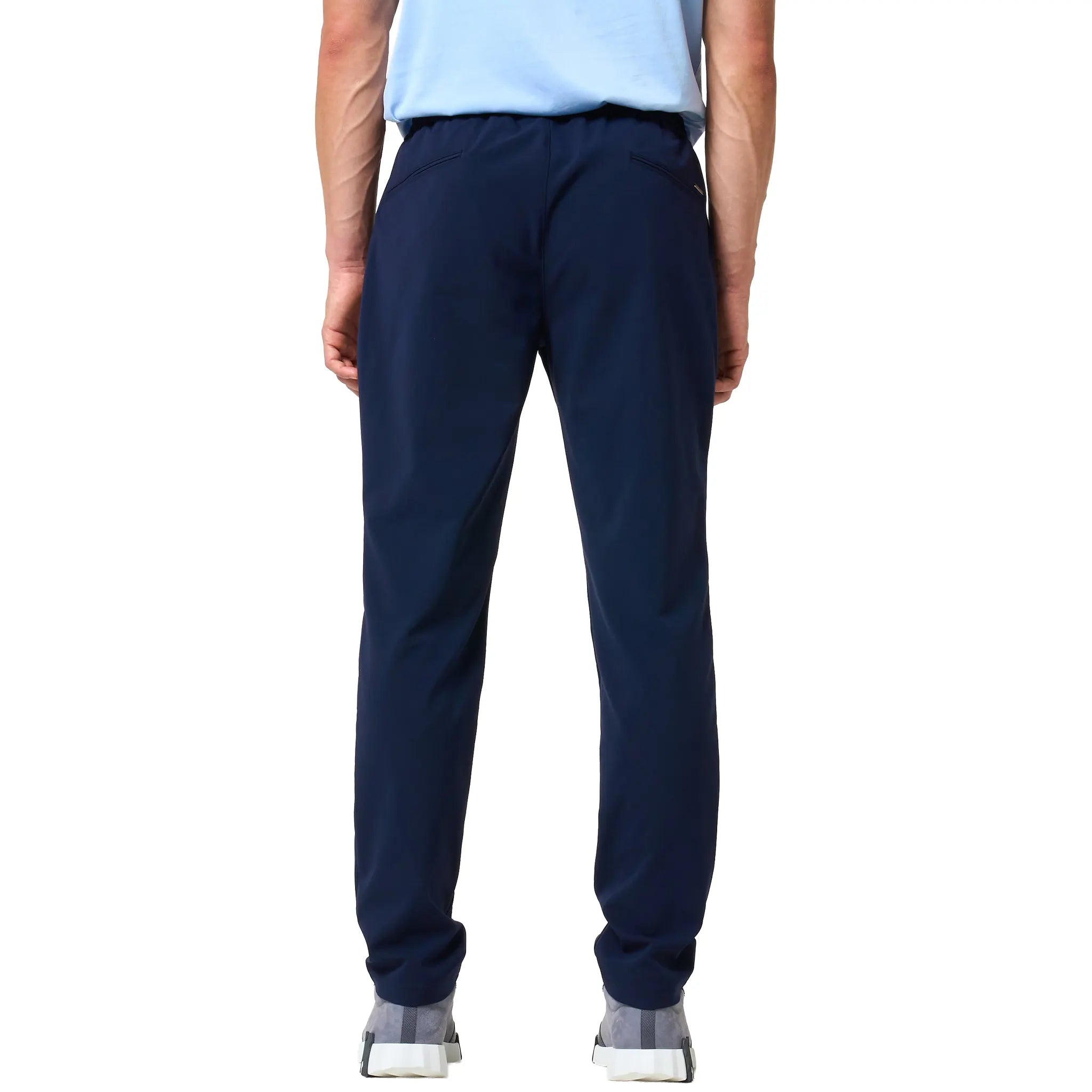 Back View of Loiano Tech Navy Trousers